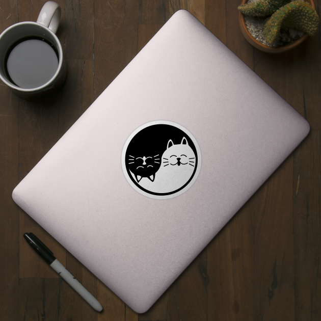 Cat Yin Yang by DickinsonDesign